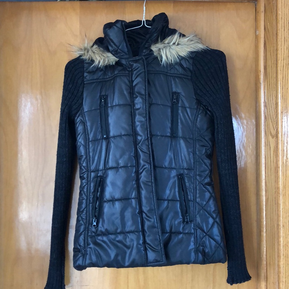 Miss Posh sweater sleeved vest jacket